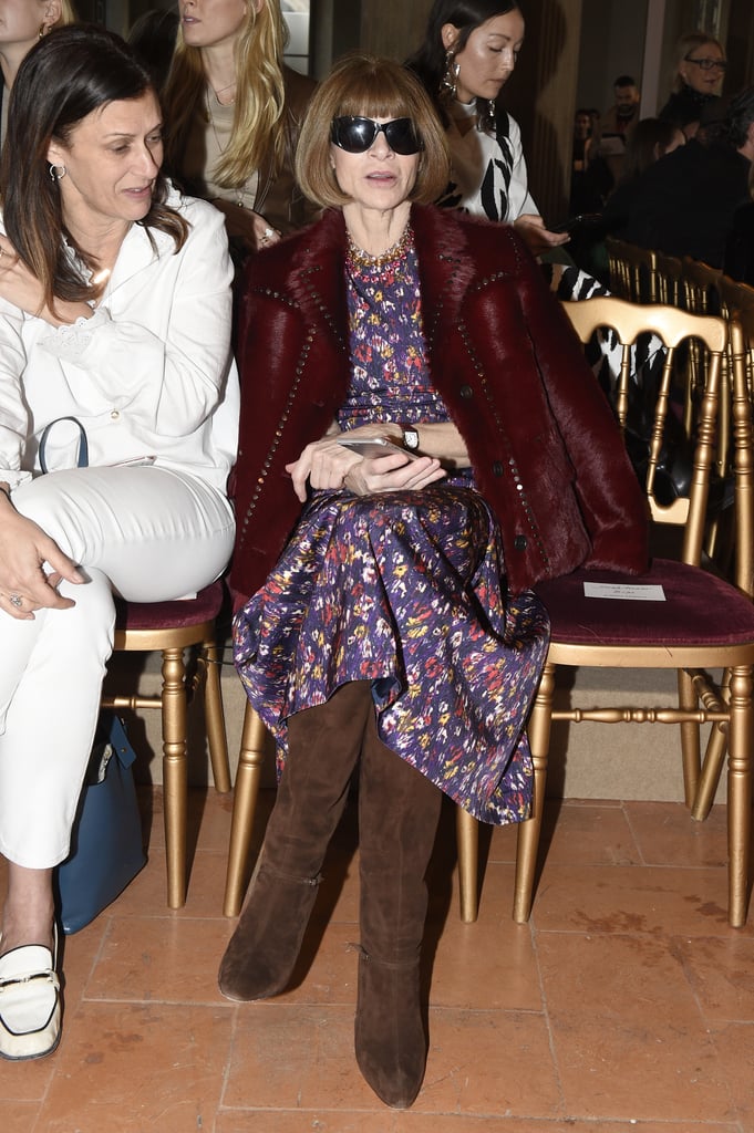 Anna Wintour | Celebrities Front Row at Milan Fashion Week Fall 2017 ...