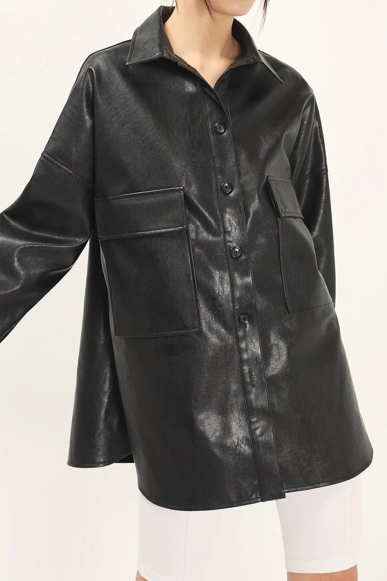 Storets Ryann Pleather Oversized Jacket