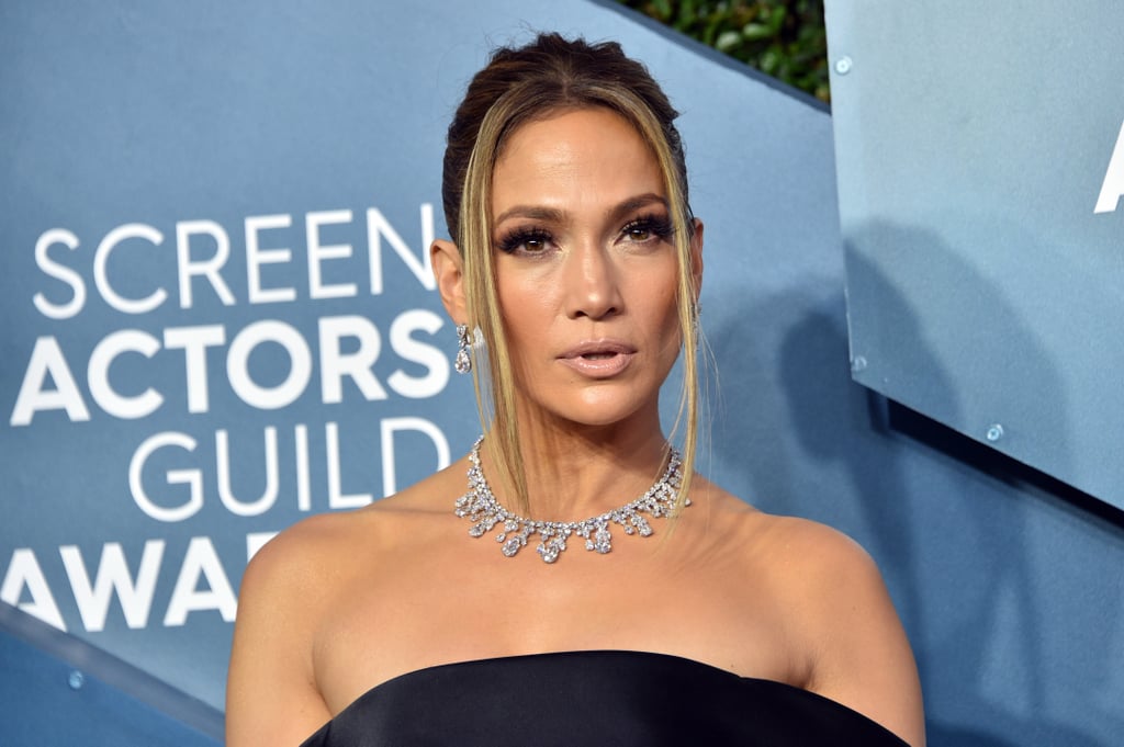 Jennifer Lopez Wore a Black Dress to the SAG Awards 2020