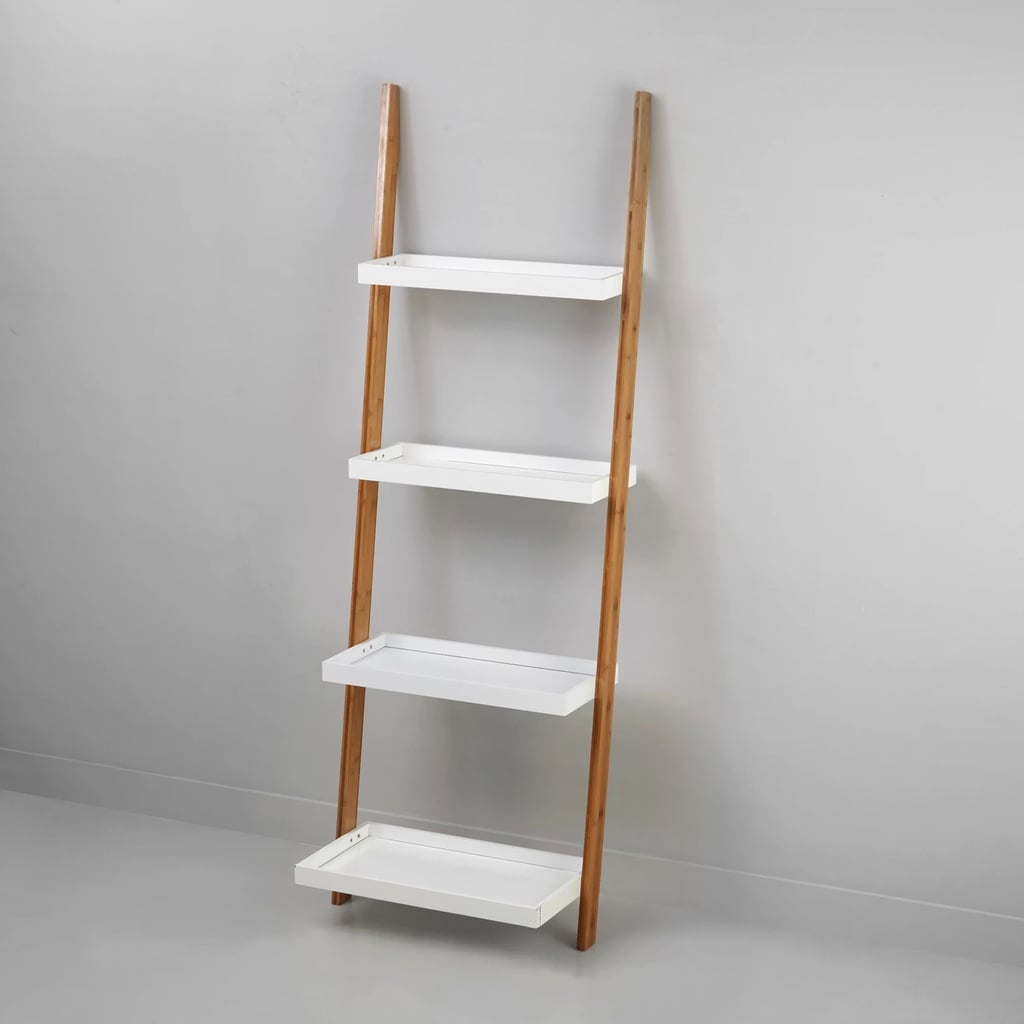 Decorative Ladder Shelf White