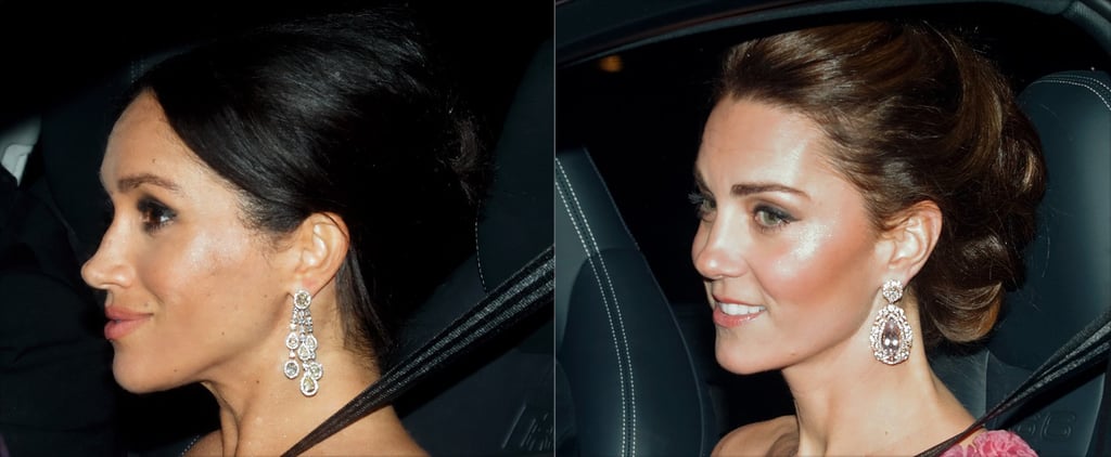 Meghan Markle and Kate Middleton's Earrings November 2018