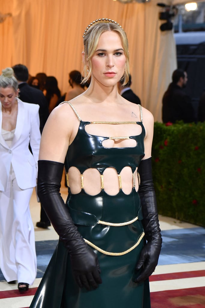 Tommy Dorfman Wears Cutout Latex Gown to First Met Gala