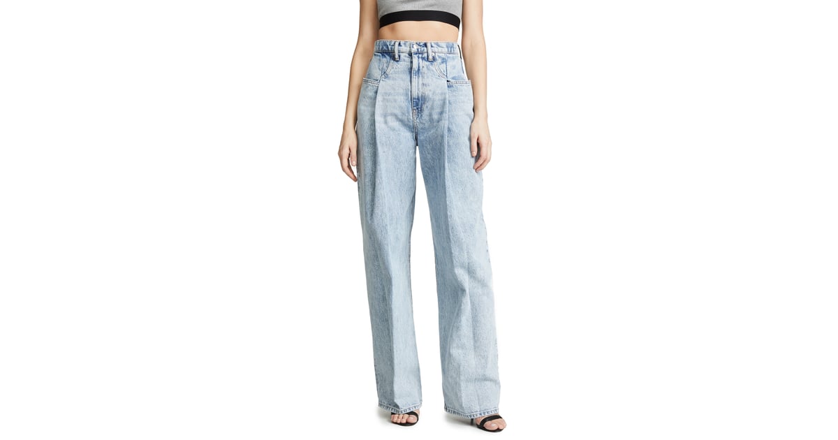 Denim x Alexander Wang Brace Pleated Jeans | Spring Denim Trends 2019 ...