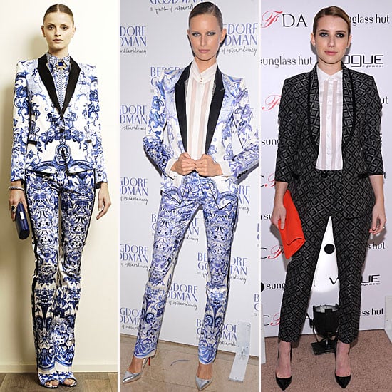 trending printed suit