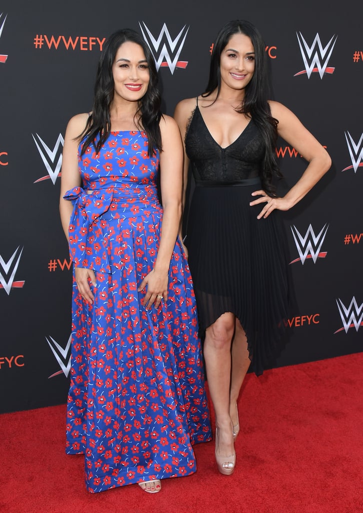 Nikki and Brie Bella at WWE's FYE Event June 2018