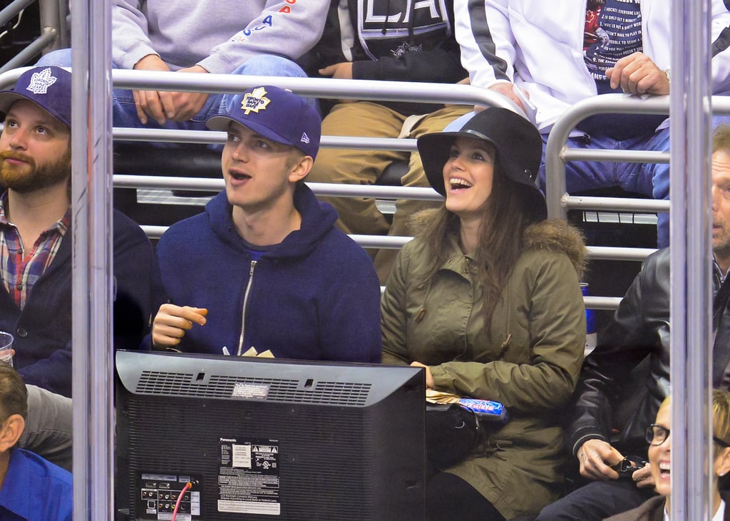 They go on dates to hockey games.