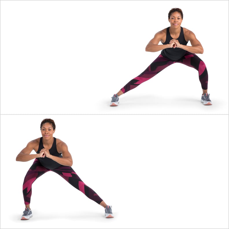 Lateral Lunges Dumbbell Side Lunge Exercise Instructions And Video