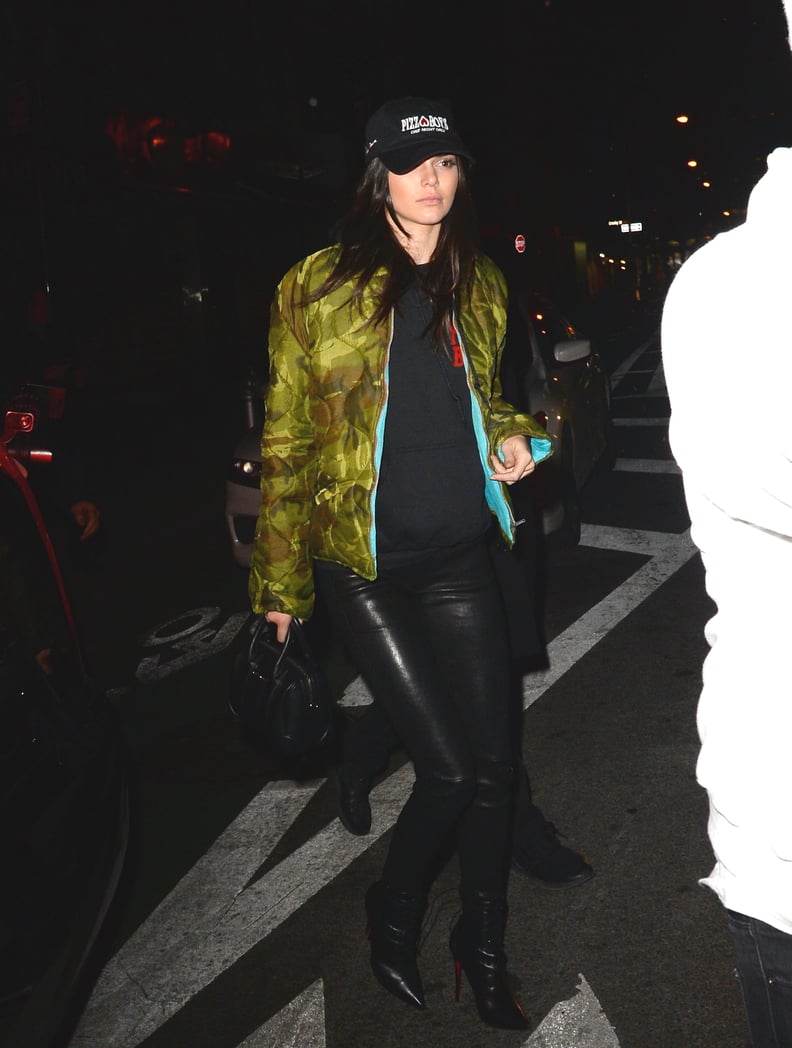 On Valentine's Day, Kendall Worked a Camo Jacket and Vince Leggings