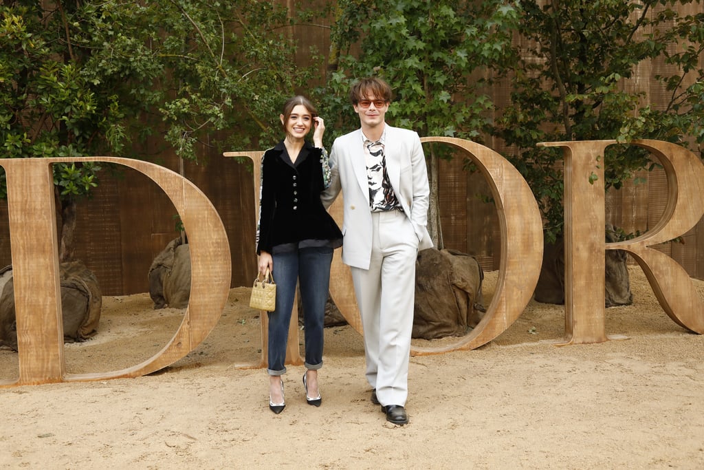 Natalia Dyer and Charlie Heaton at the Dior Show in Paris