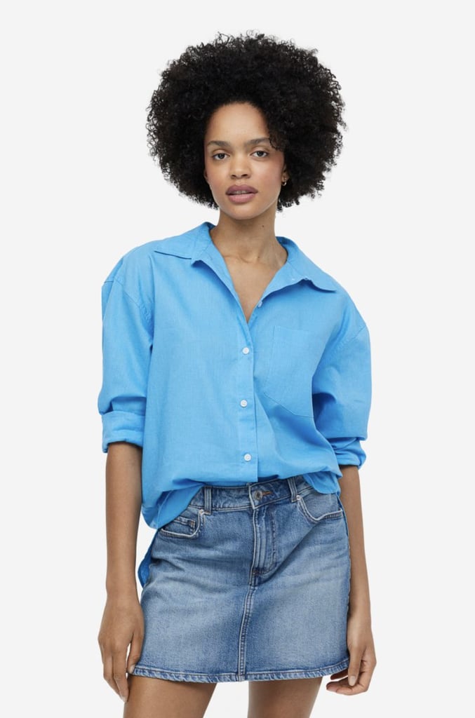 H&M Linen-Blend Shirt
