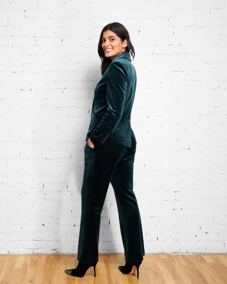 forest green pantsuit