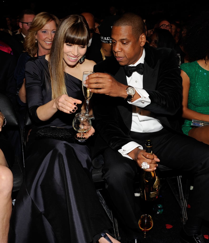 Justin Timberlake and Jessica Biel With Beyonce at Grammys Justin Timberlake and Jessica Biel With Beyonce at Grammys
