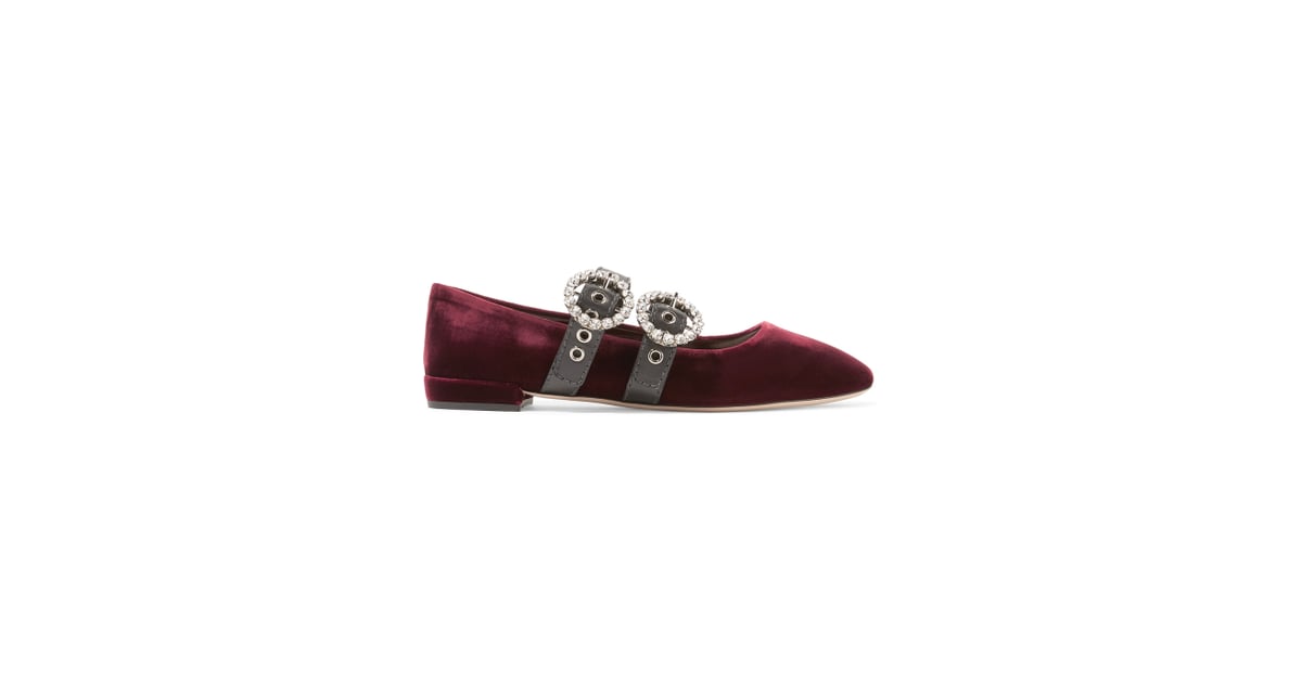 miu miu jeweled flats