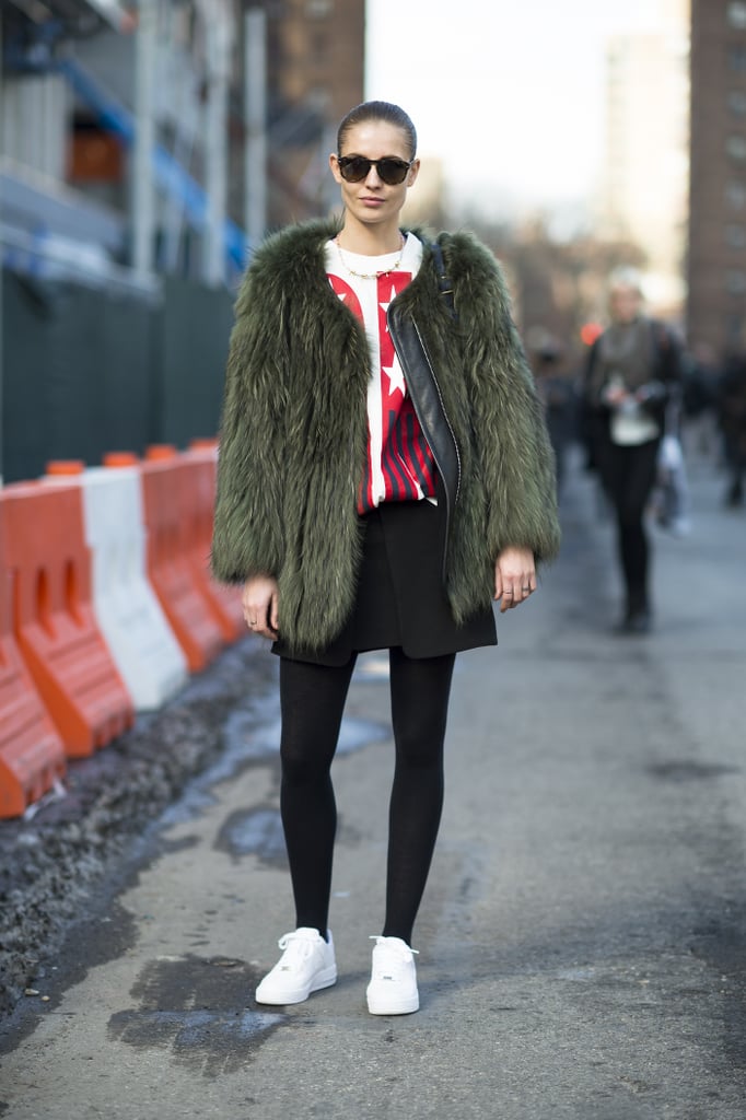 A statement-making fur is well-suited to practically any outfit — even an understated t-shirt and skirt.
Source: Le 21ème | Adam Katz Sinding
A statement-making fur is well-suited to practically any outfit — even an understated t-shirt and skirt.
Source: Le 21ème | Adam Katz Sinding
