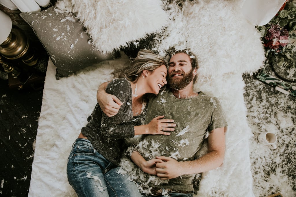 Cozy Engagement Photo Shoot in a Loft