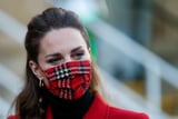 The Duchess of Cambridge Wore the Most Festive Tartan Face Mask From Designer Emilia Wickstead