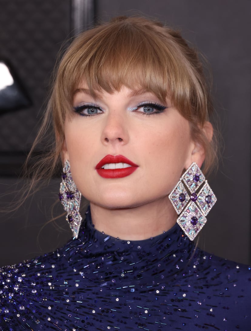 LOS ANGELES, CALIFORNIA  FEBRUARY 5: 65th GRAMMY AWARDS     Taylor Swift arrivals of fashion and creatively weird images at the 65th Grammy Awards held at the Crytpo.com Arena on February 5, 2023. -- (Photo by Allen J. Schaben / Los Angeles Times via Gett
