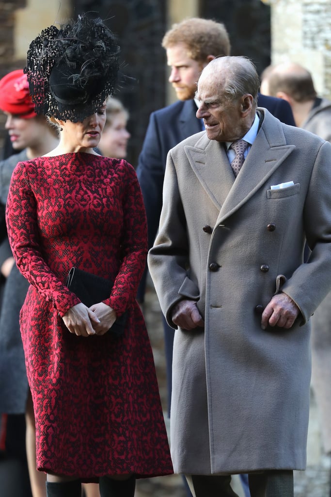 Sophie, Countess of Wessex, at the Christmas Day Church Service, 2016