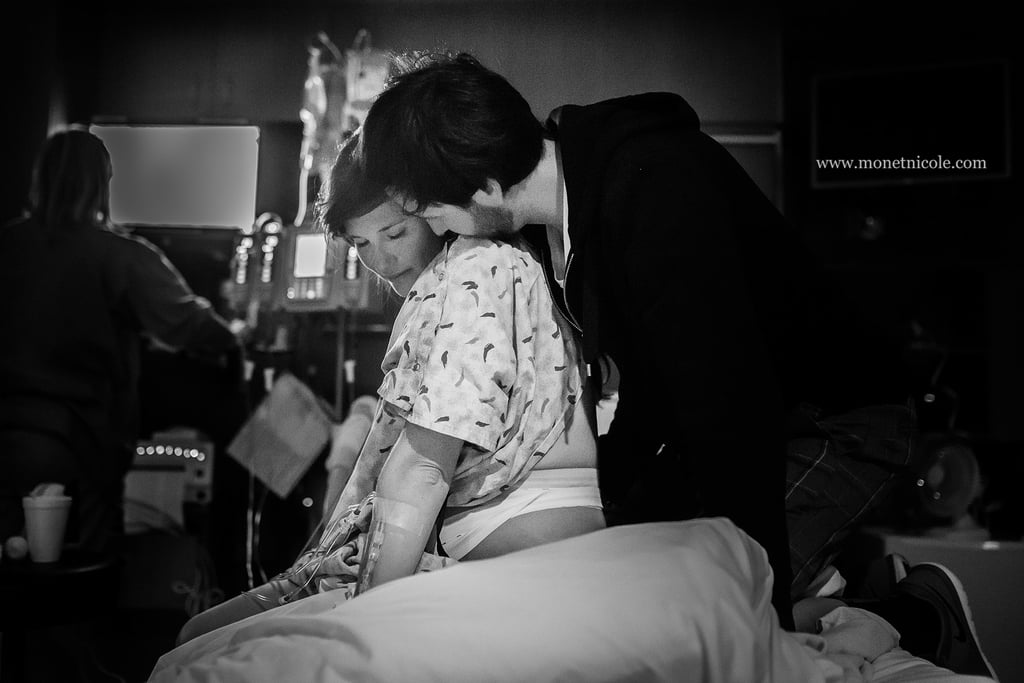 "Giving birth and going through labor can be one of the most love-filled experiences in your life. I’ve had many of my clients tell me that they treasure their birth photos even more than their wedding photos because I was able to capture organic moments that aren't posed, like this one."