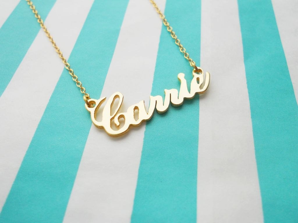 Nameplate Necklace