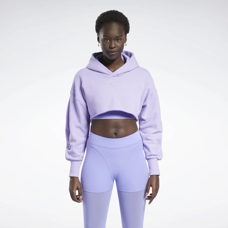 Reebok Cardi B Crop Sweatshirt - Purple