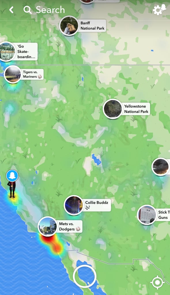 Zoom out and see more popular areas.