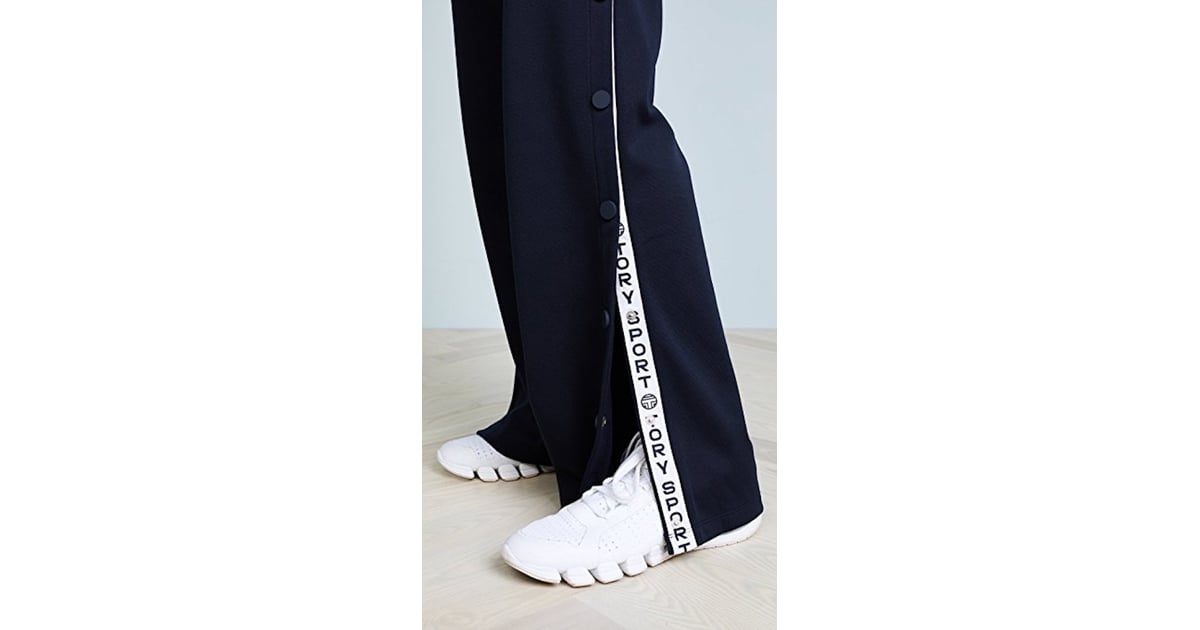 tory burch tear away track pants