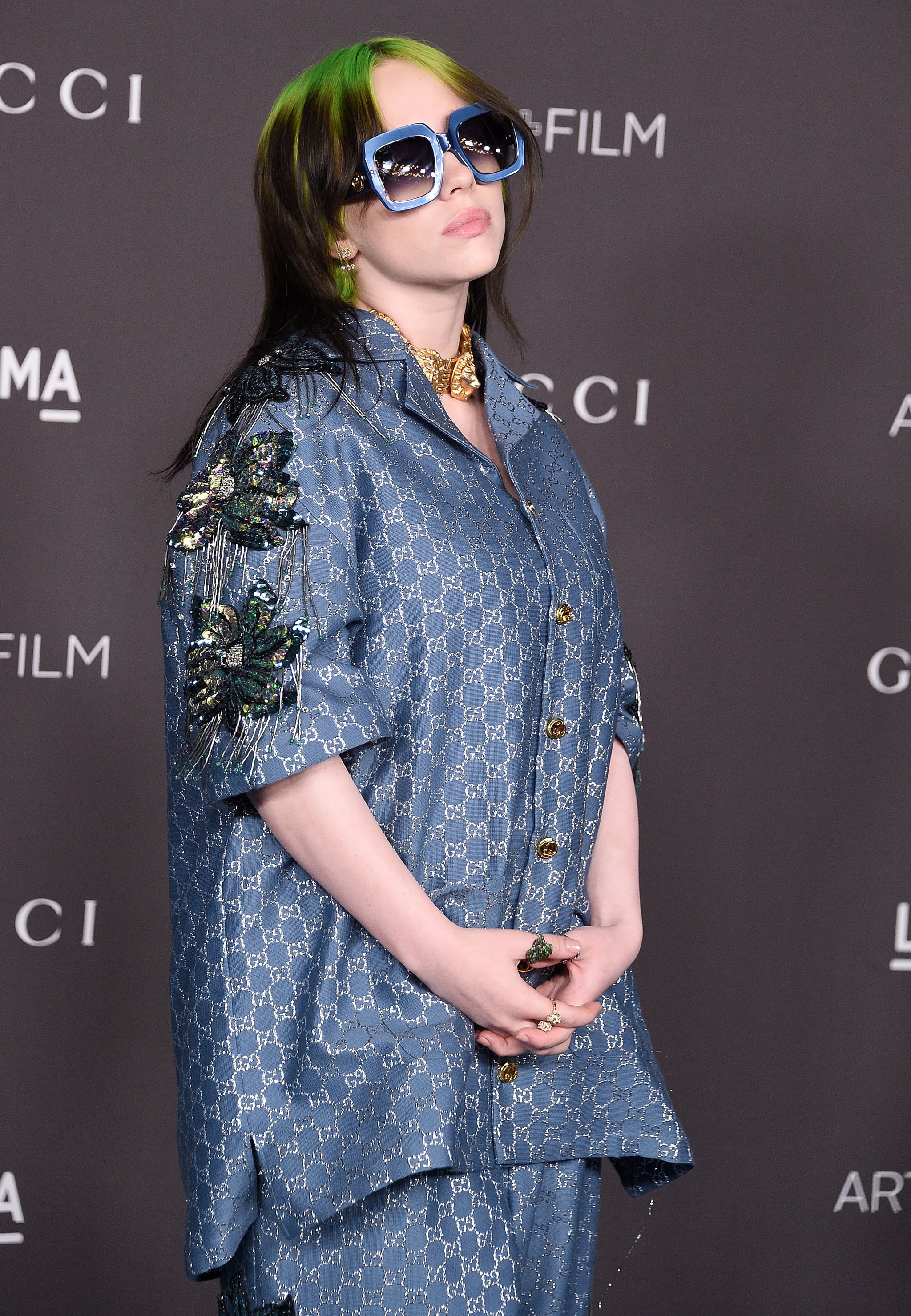 Fashion, Shopping & Style | Billie Eilish Wore Head-to-Toe Gucci and Looked  Like a Total Badass | POPSUGAR Fashion Photo 7