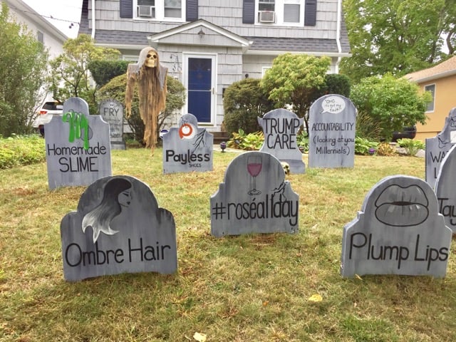 Dad's Funny Halloween Graveyard 2017