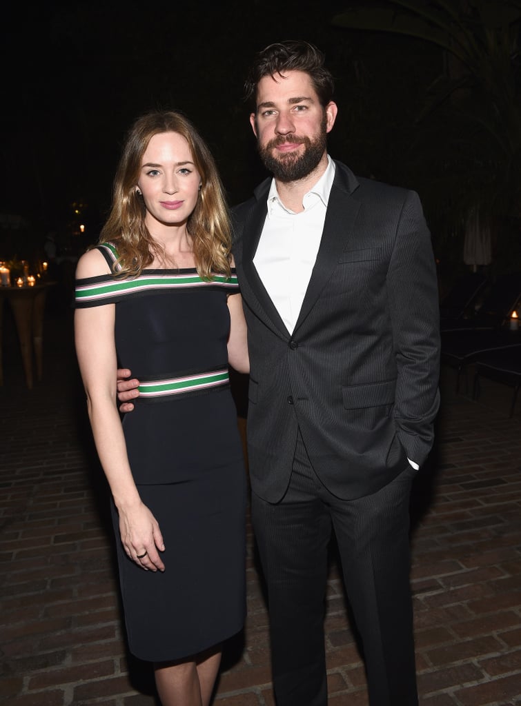On Wednesday, Emily Blunt and John Krasinski turned the Vanity Fair and Barneys event for OXFAM in LA into a date night.
