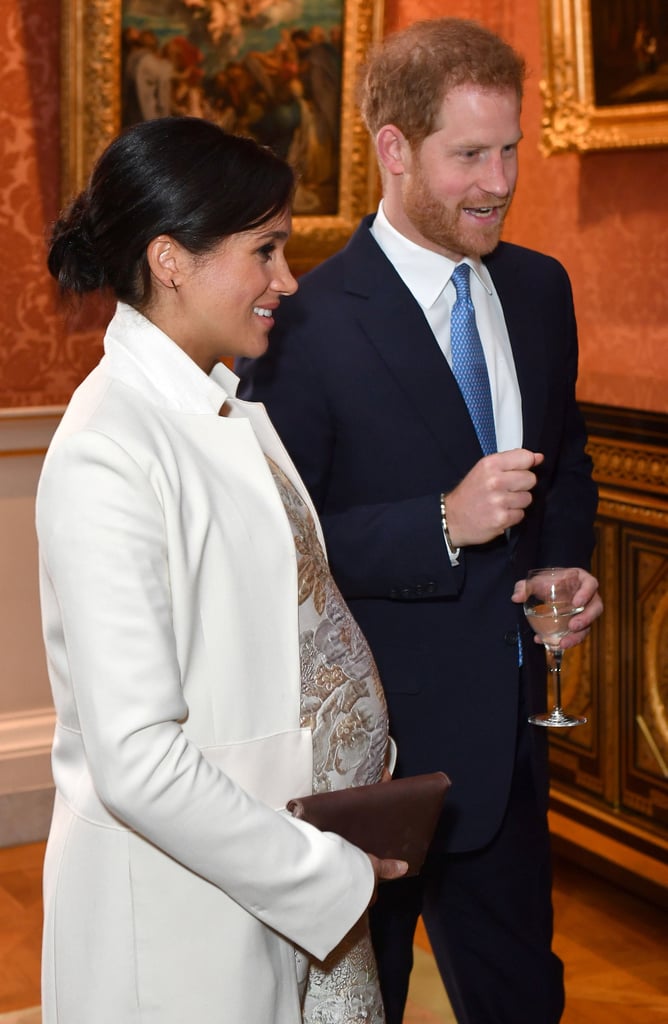 Meghan Markle's Metallic Brocade Dress March 2019