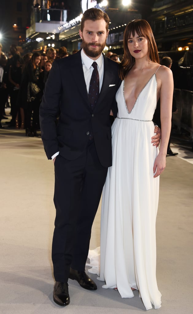 Seeing Dakota with a dapper-looking Jamie Dornan just makes us even more excited to see this film.