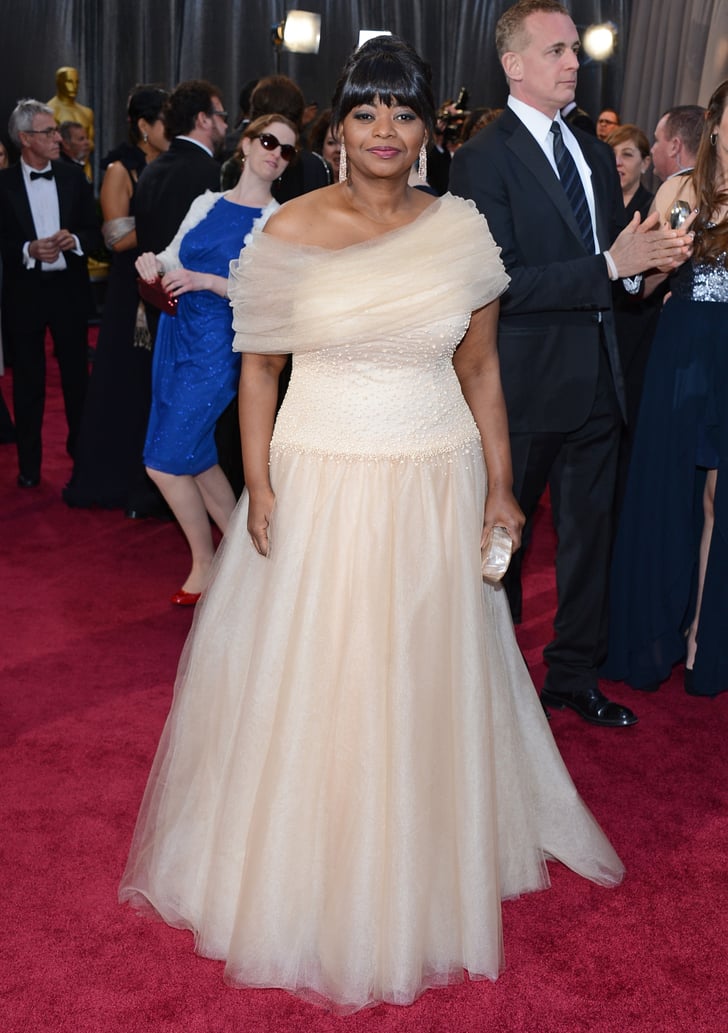 Octavia Spencer on the red carpet at the Oscars 2013. Oscars Red