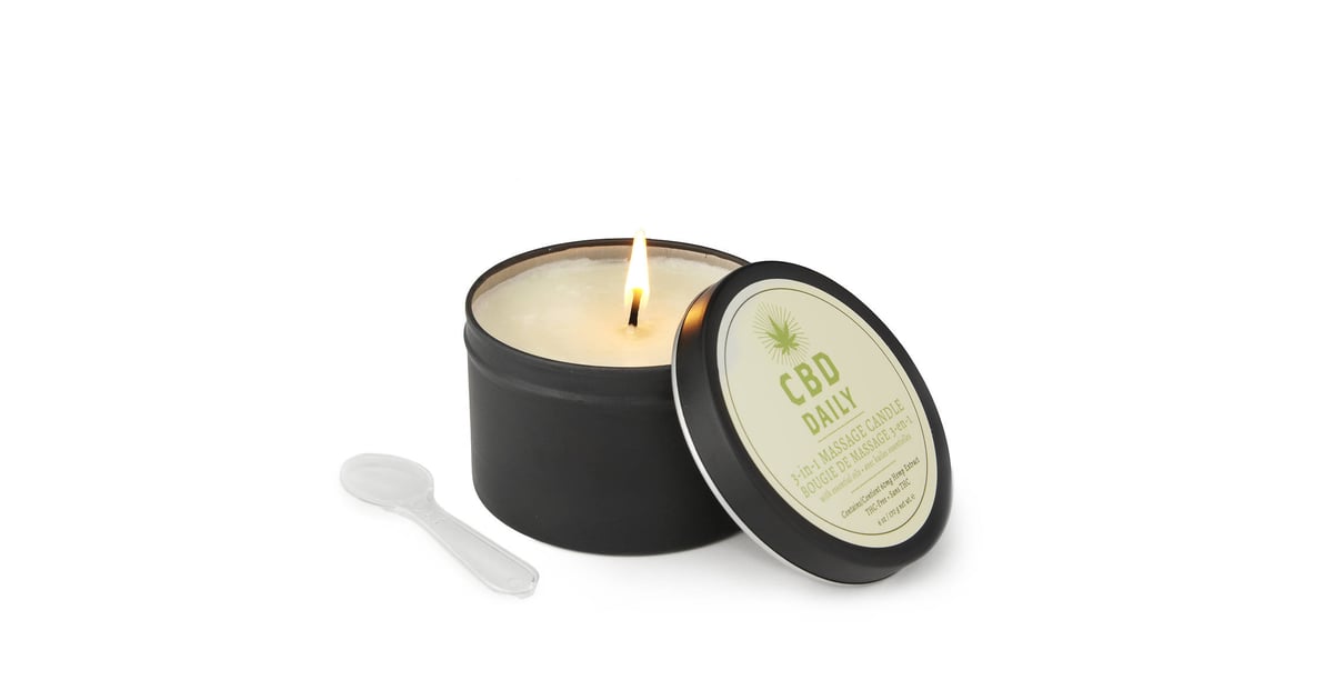 CBD Daily Massage Oil Candle | Gifts For Weed-Lovers | POPSUGAR Love