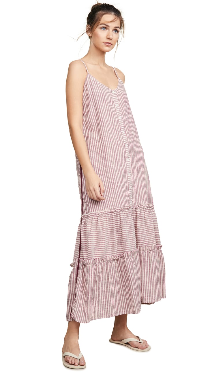 Sundry ruffle midi dress online