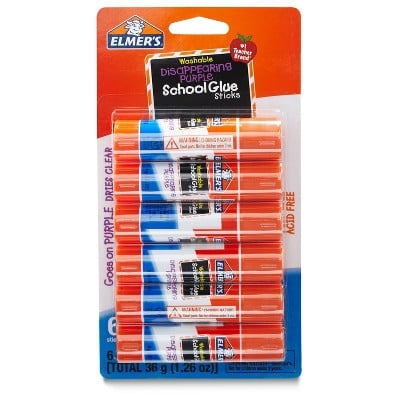 Elmer's 6pk Washable School Glue Sticks