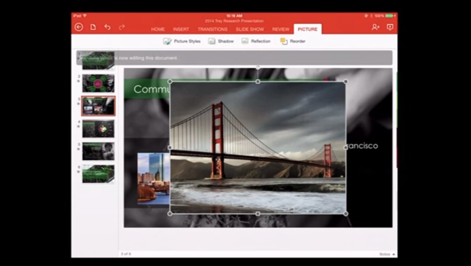 PowerPoint, Office For iPad
