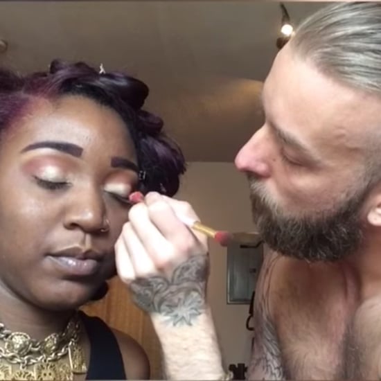 Video of Boyfriend Doing His Girlfriend's Makeup