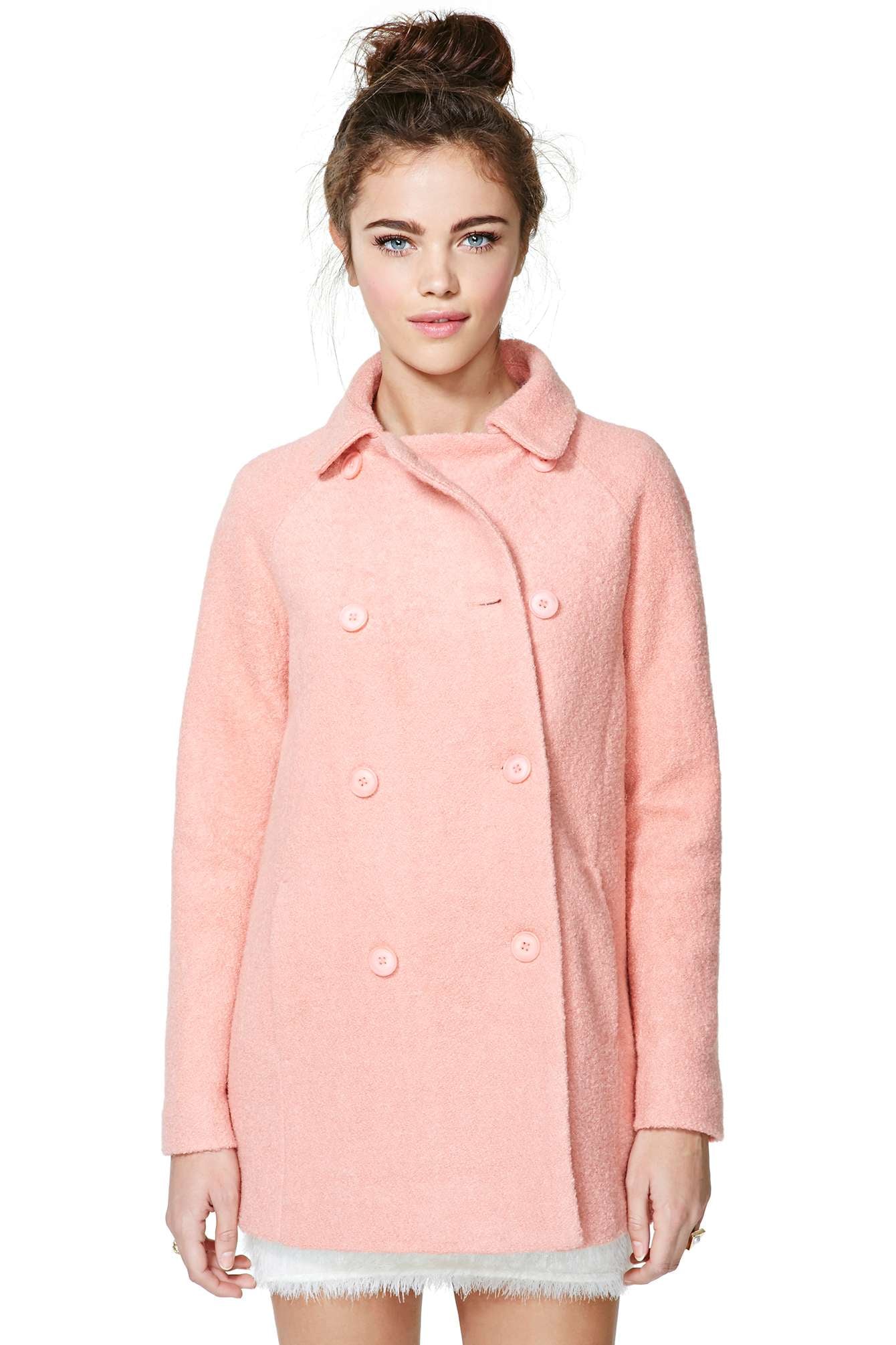 pastel winter coat