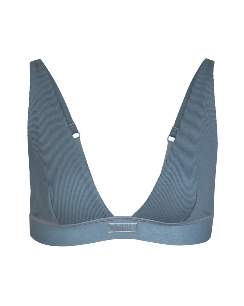 Skims Cotton Plunge Bralette in Kyanite