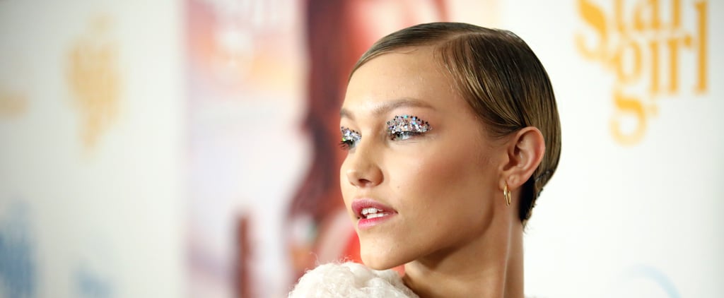 Celebrity Glitter Eye Makeup Spring Trend