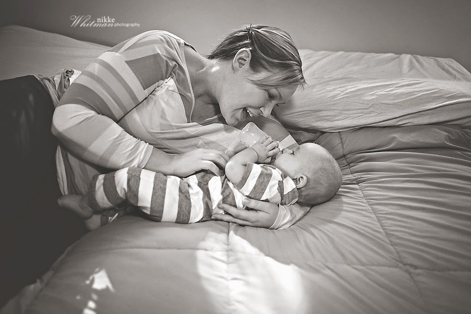 Bottle-Feeding Baby Photos