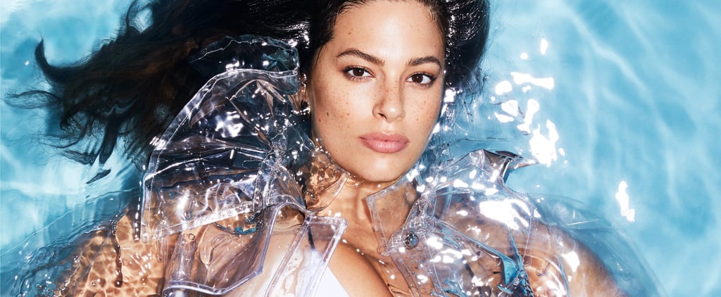 Ashley Graham's White Swimsuit in Elle Magazine