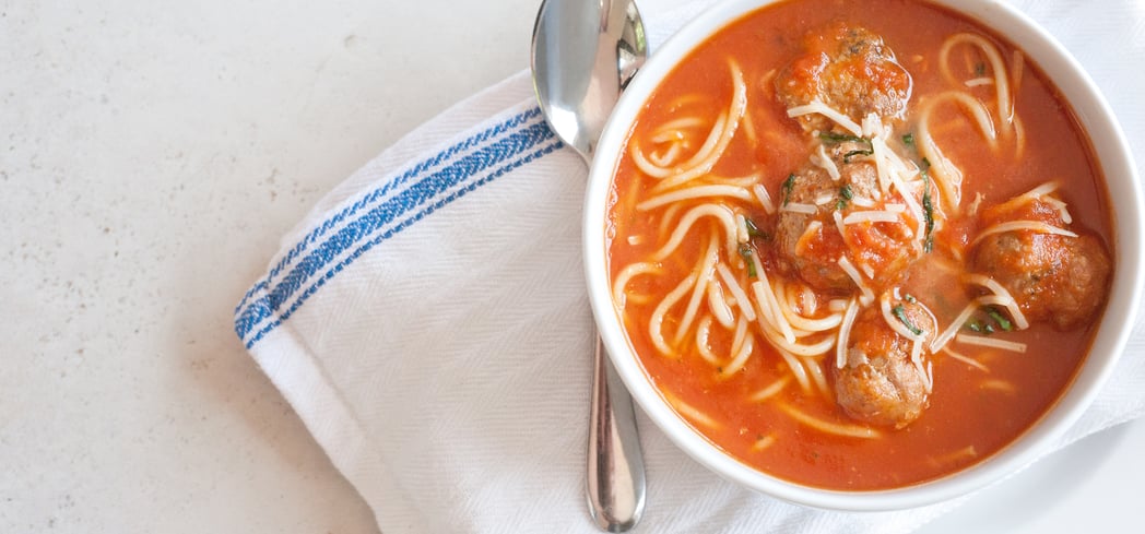 Slow Cooker Spaghetti And Meatball Soup Popsugar Food