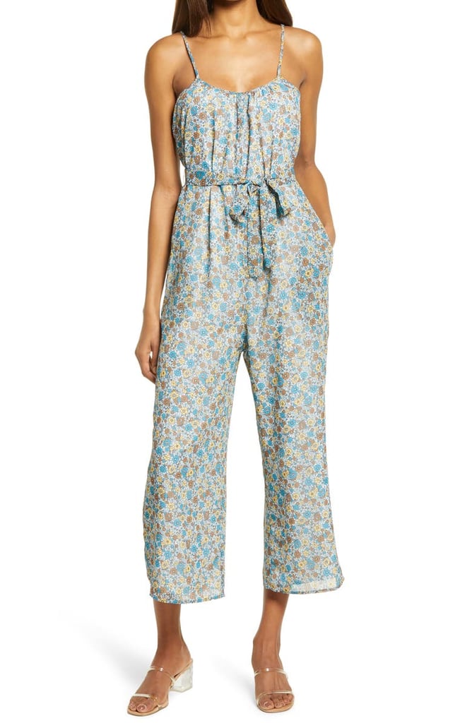 Charles Henry Ditsy Floral Camisole Bodice Jumpsuit