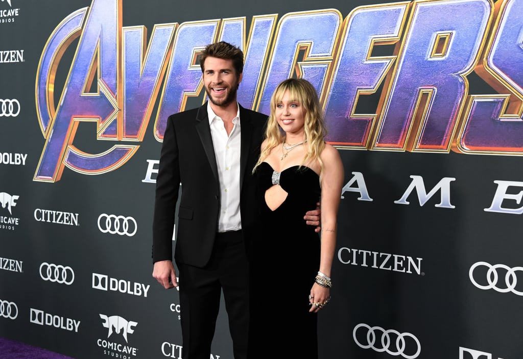 Miley Cyrus and Liam Hemsworth at Avengers Endgame Premiere