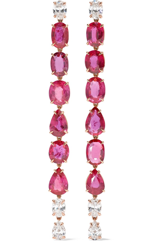 Anita Ko Gold Ruby and Diamond Earrings