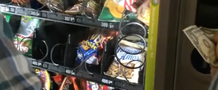 College Students Get Stuck Chips Out of Vending Machine