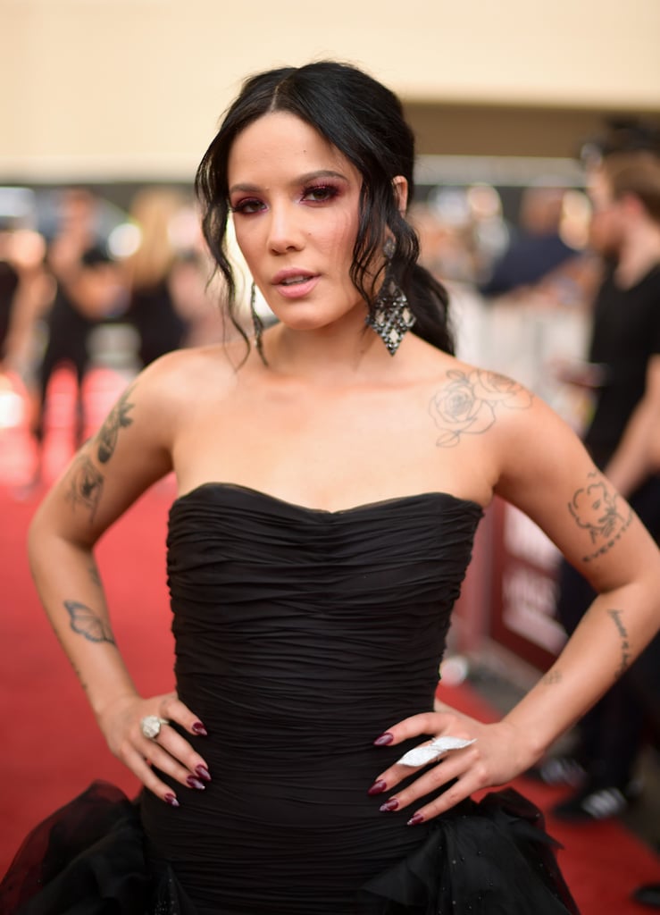 Halsey's Curled Ponytail in 2018