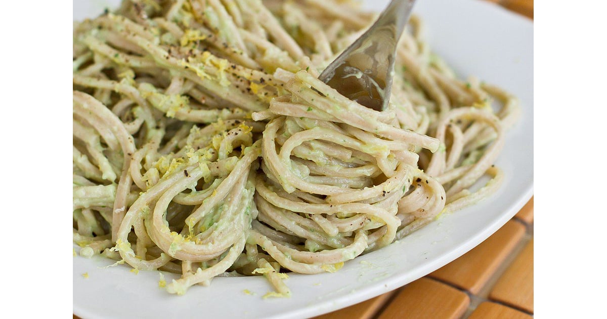 Creamy Avocado Pasta Sauce Avocado Lunch Ideas To Decrease Belly Fat POPSUGAR Fitness 